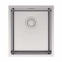 Кухонная мойка из нержавеющей стали Paulmark Yuni 39 Uni YU39-BS брашированная нержавеющая сталь 390х440 мм — 1
