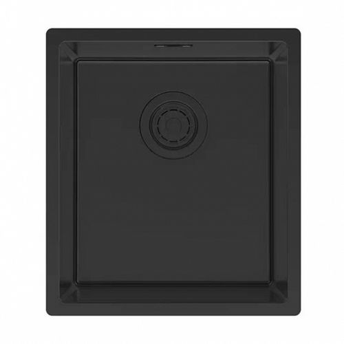 Кухонная мойка из нержавеющей стали Paulmark Yuni 39 Uni YU39-MBN матовый черный 390х440 мм