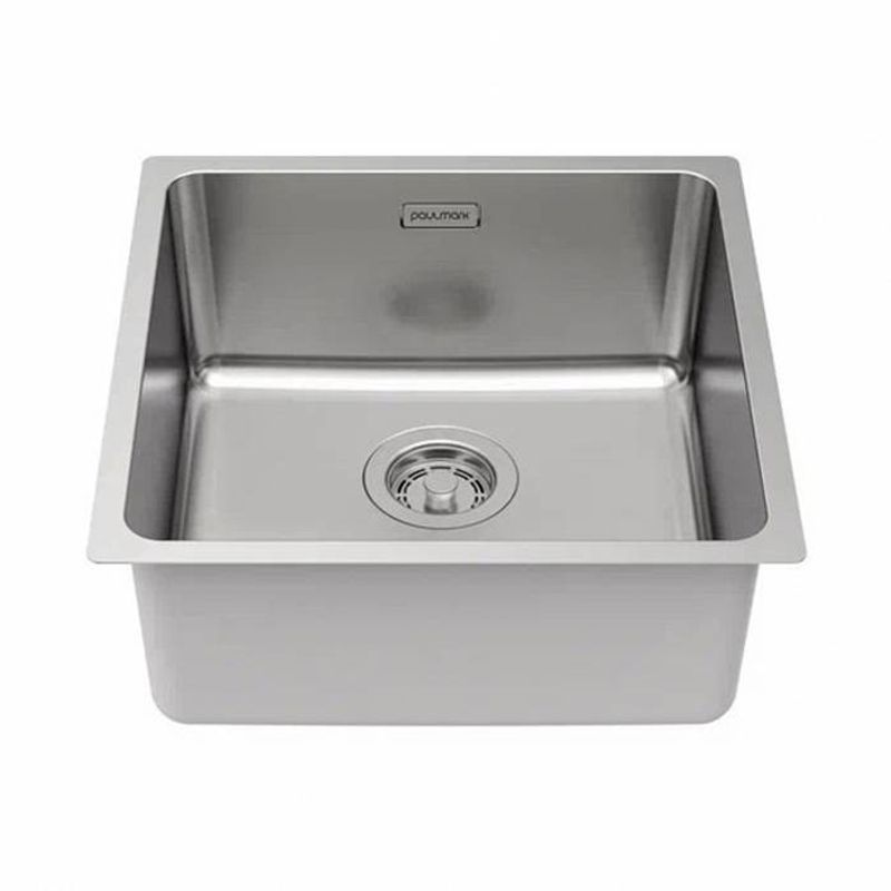Кухонная мойка из нержавеющей стали Paulmark Yuni 44 Uni YU44-BS брашированная нержавеющая сталь 440х440 мм