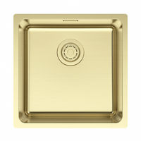 Кухонная мойка из нержавеющей стали Paulmark Yuni 44 Uni YU44-LG светлое золото 440х440 мм — 1