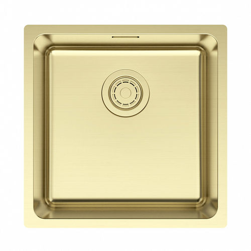 Кухонная мойка из нержавеющей стали Paulmark Yuni 44 Uni YU44-LG светлое золото 440х440 мм