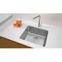 Кухонная мойка из нержавеющей стали Paulmark Yuni 49 Uni YU49-BS брашированная нержавеющая сталь 490х440 мм — 3