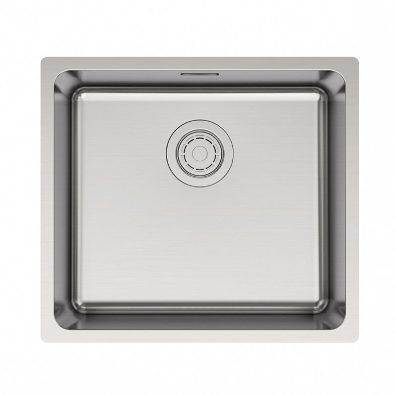 Кухонная мойка из нержавеющей стали Paulmark Yuni 49 Uni YU49-BS брашированная нержавеющая сталь 490х440 мм