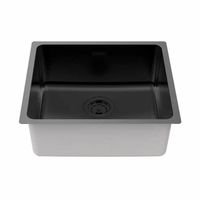 Кухонная мойка из нержавеющей стали Paulmark Yuni 49 Uni YU49-MBN матовый черный 490х440 мм — 2