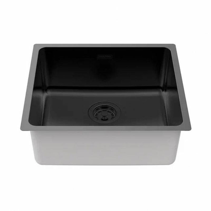 Кухонная мойка из нержавеющей стали Paulmark Yuni 49 Uni YU49-MBN матовый черный 490х440 мм