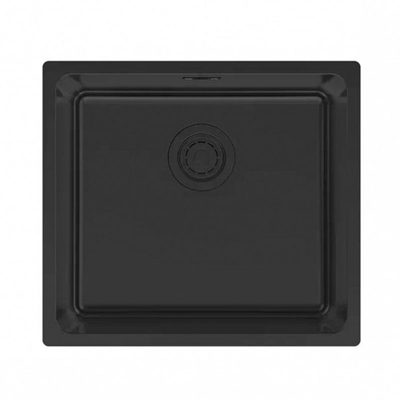 Кухонная мойка из нержавеющей стали Paulmark Yuni 49 Uni YU49-MBN матовый черный 490х440 мм
