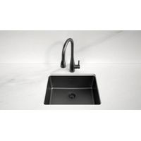 Кухонная мойка из нержавеющей стали Paulmark Yuni 54 Uni YU54-MBN матовый черный Nano-Pvd 540х440 мм — 3