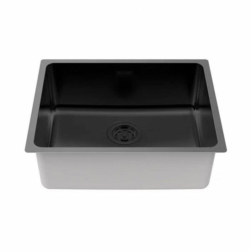 Кухонная мойка из нержавеющей стали Paulmark Yuni 54 Uni YU54-MBN матовый черный Nano-Pvd 540х440 мм