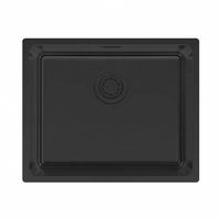 Кухонная мойка из нержавеющей стали Paulmark Yuni 54 Uni YU54-MBN матовый черный Nano-Pvd 540х440 мм — 1