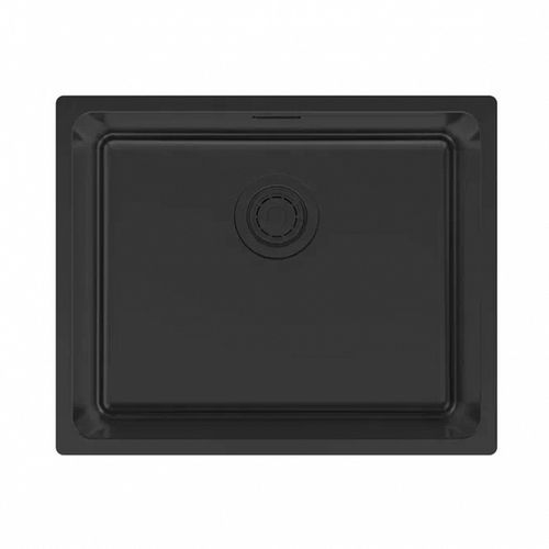 Кухонная мойка из нержавеющей стали Paulmark Yuni 54 Uni YU54-MBN матовый черный Nano-Pvd 540х440 мм