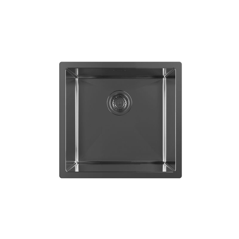 Кухонная мойка из нержавеющей стали ZorG ZRN 4545 PREMIUM PVD Gunblack