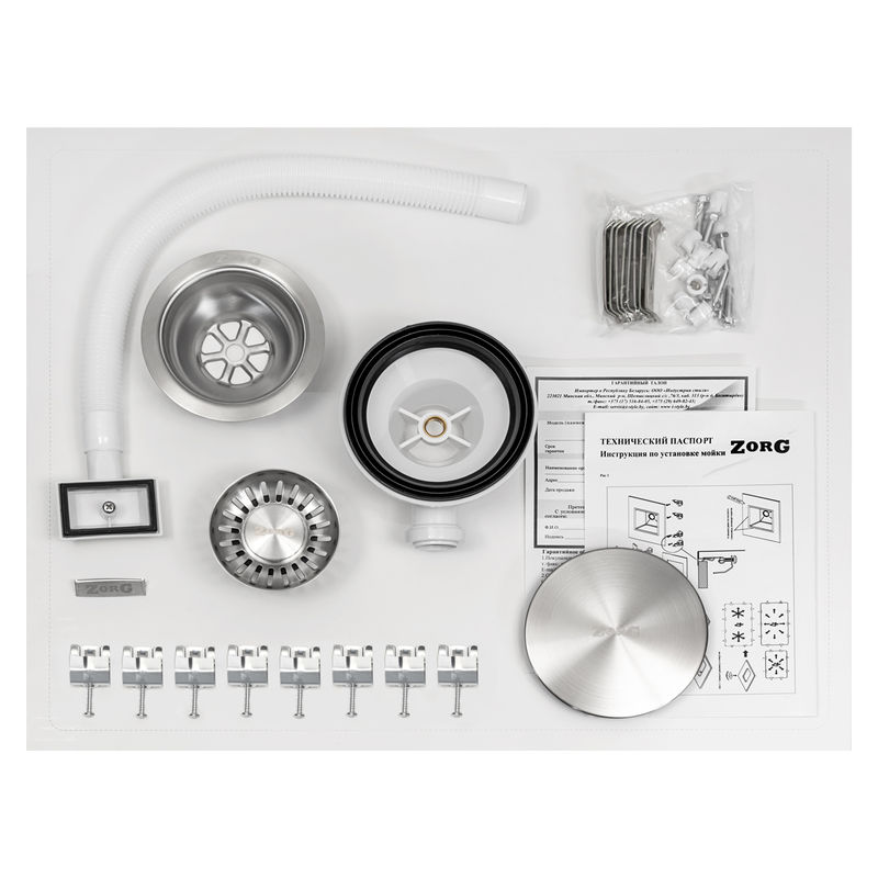 Кухонная мойка из нержавеющей стали ZorG ZRN 4555 PREMIUM