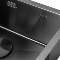 Кухонная мойка из нержавеющей стали ZorG ZRN 4555 PREMIUM PVD Gunblack — 3