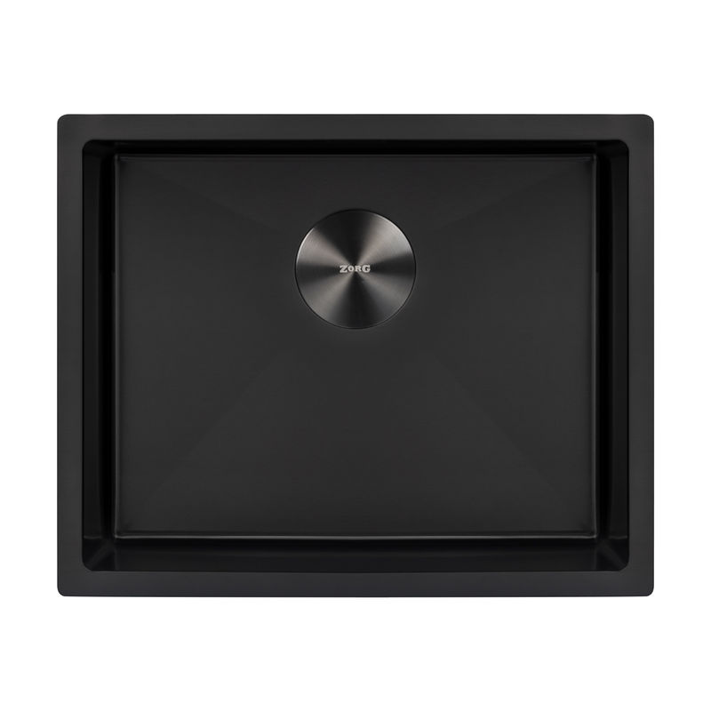 Кухонная мойка из нержавеющей стали ZorG ZRN 4555 PREMIUM PVD Gunblack