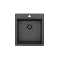 Кухонная мойка из нержавеющей стали ZorG ZRN 5045 PREMIUM PVD Gunblack — 1