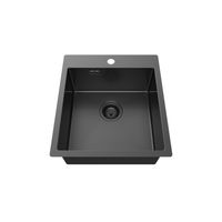 Кухонная мойка из нержавеющей стали ZorG ZRN 5045 PREMIUM PVD Gunblack — 2