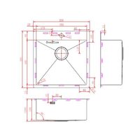 Кухонная мойка из нержавеющей стали ZorG ZRN 5050 PREMIUM — 2