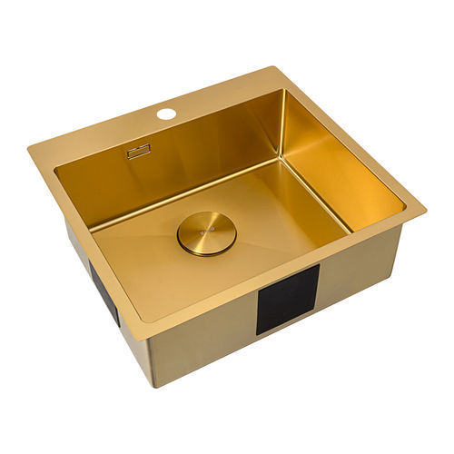 Кухонная мойка из нержавеющей стали ZorG ZRN 5055 PREMIUM PVD Gold