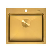 Кухонная мойка из нержавеющей стали ZorG ZRN 5055 PREMIUM PVD Gold — 2