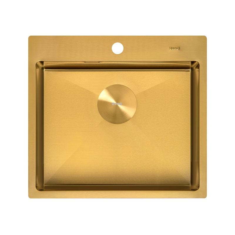 Кухонная мойка из нержавеющей стали ZorG ZRN 5055 PREMIUM PVD Gold