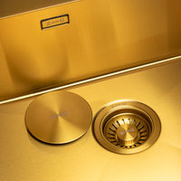 Кухонная мойка из нержавеющей стали ZorG ZRN 5055 PREMIUM PVD Gold — 6