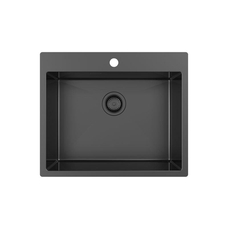 Кухонная мойка из нержавеющей стали ZorG ZRN 5060 PREMIUM PVD Gunblack