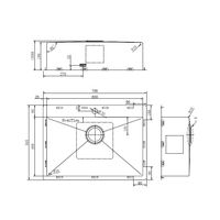Кухонная мойка из нержавеющей стали ZorG ZRN 5070 PREMIUM — 2