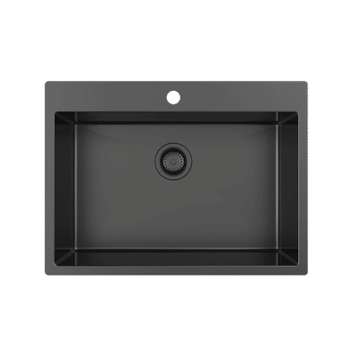 Кухонная мойка из нержавеющей стали ZorG ZRN 5070 PREMIUM PVD Gunblack