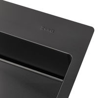 Кухонная мойка из нержавеющей стали ZorG ZRN 5075 PREMIUM PVD Gunblack — 3