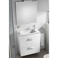 Тумба с раковиной Roca Debba 60 см ZRU9302708 + 32799H00Y белый глянцевый — 4