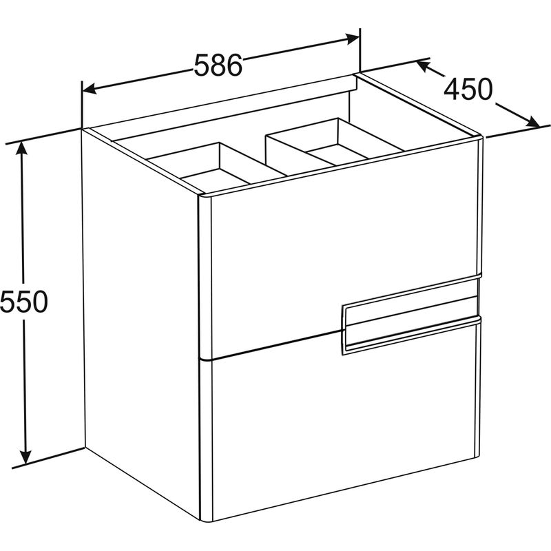 Тумба с раковиной Roca Victoria Ice Edition 60 см ZRU9302730 + 32799E000 белый глянцевый