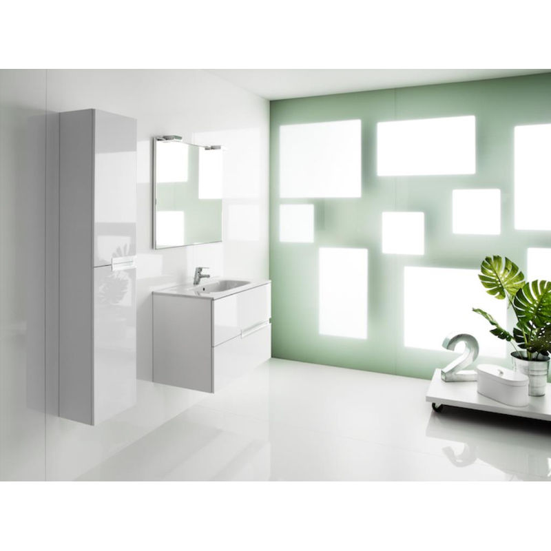 Тумба с раковиной Roca Victoria Ice Edition 60 см ZRU9302730 + 32799E000 белый глянцевый