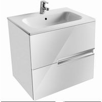 Тумба с раковиной Roca Victoria Ice Edition 60 см ZRU9302730 + 32799E000 белый глянцевый — 1