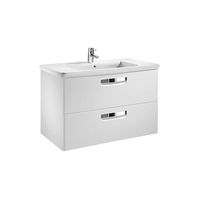 Тумба с раковиной Roca The Gap Original 80 см ZRU9302732 + 327470000 белый матовый — 1