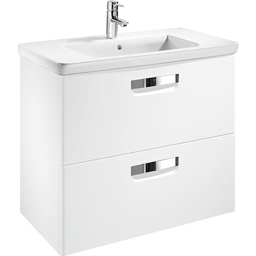 Тумба с раковиной Roca The Gap Original 60 см ZRU9302734 + 327472000 белый матовый