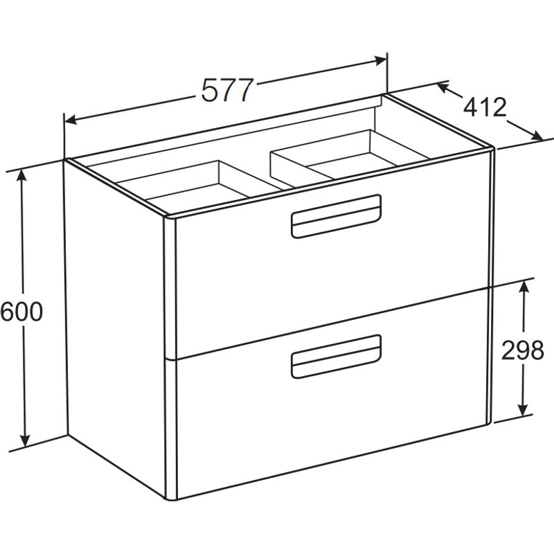 Тумба с раковиной Roca The Gap Original 60 см ZRU9302734 + 327472000 белый матовый