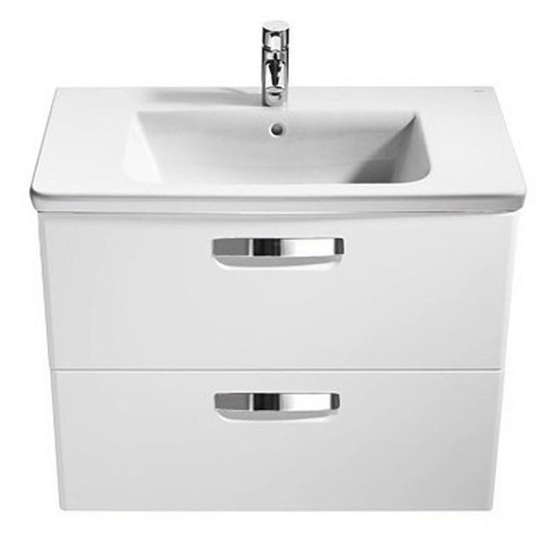 Тумба с раковиной Roca The Gap Original 60 см ZRU9302734 + 327472000 белый матовый