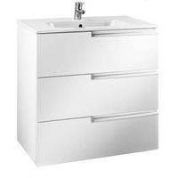 Тумба с раковиной Roca Victoria Ice Edition 60 см 3ящ. ZRU9302834 + 32799E000 белый глянцевый — 1