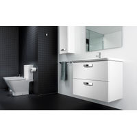 Тумба с раковиной Roca The Gap Original 80 см ZRU9302877 + 327470000 белый глянцевый — 3