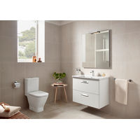 Тумба с раковиной Roca The Gap Original 70 см ZRU9302878 + 327471000 белый глянцевый — 3