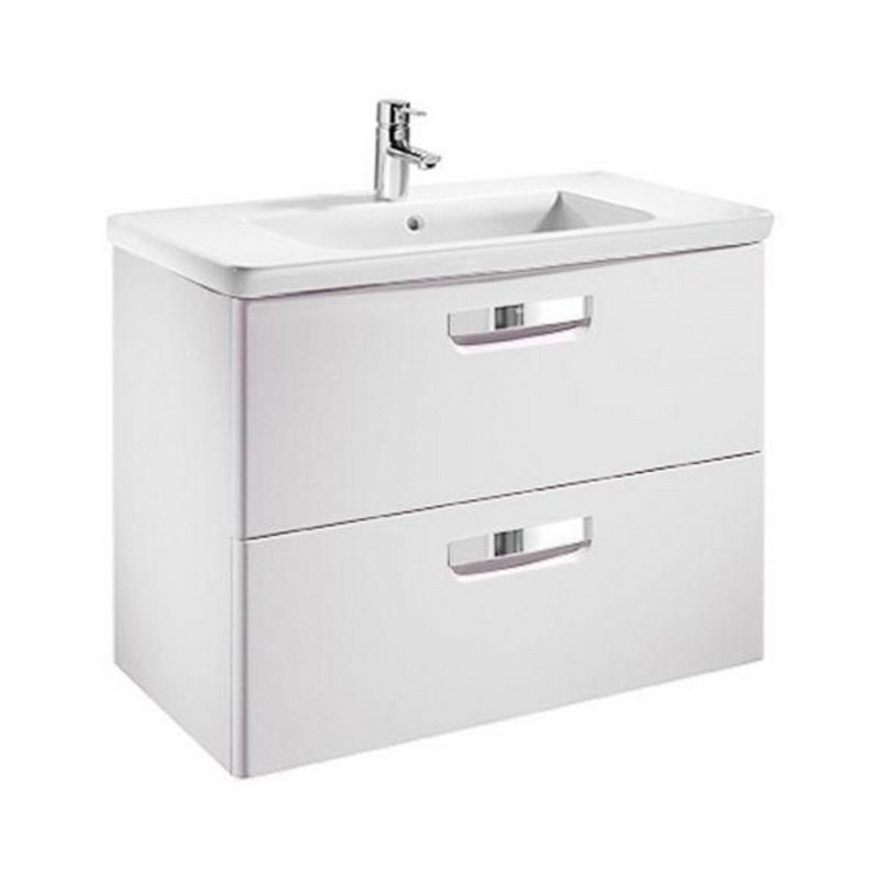 Тумба с раковиной Roca The Gap Original 60 см ZRU9302879 + 327472000 белый глянцевый