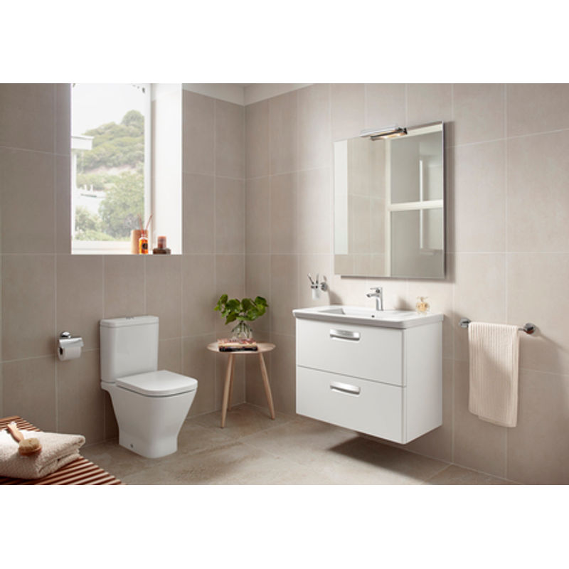 Тумба с раковиной Roca The Gap Original 60 см ZRU9302879 + 327472000 белый глянцевый