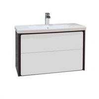 Тумба с раковиной Roca Ronda 60 см ZRU9302963 + 327472000 белый глянцевый/антрацит — 1