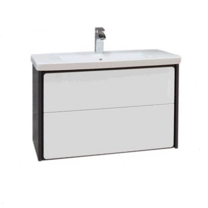 Тумба с раковиной Roca Ronda 60 см ZRU9302963 + 327472000 белый глянцевый/антрацит