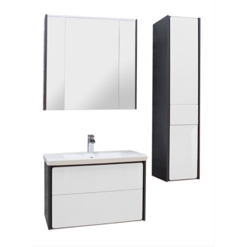 Тумба с раковиной Roca Ronda 60 см ZRU9302963 + 327472000 белый глянцевый/антрацит