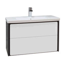 Тумба с раковиной Roca Ronda 70 см ZRU9302964 + 327471000 белый глянцевый/антрацит — 1